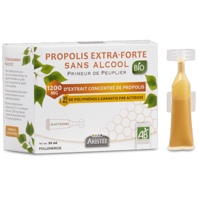 PROPOLIS EXTRA-FORTE PEUPLIER SANS ALCOOL BIO