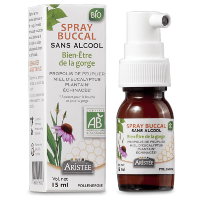 SPRAY BUCCAL SANS ALCOOL PROPOLIS, MIEL & PLANTES BIO